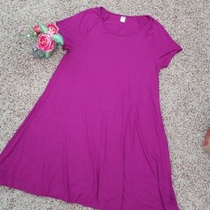 Magenta shift dress